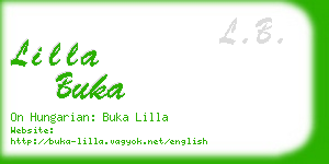 lilla buka business card
